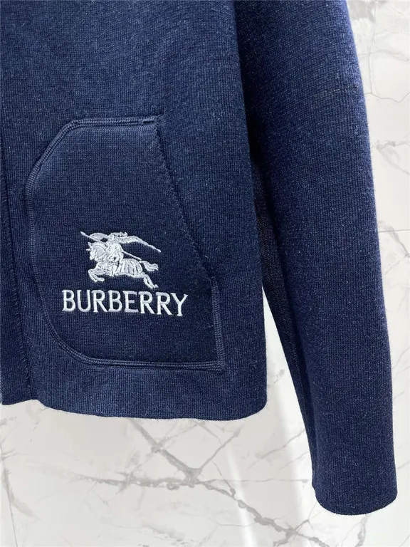 Burberry knitted hooded cardigan